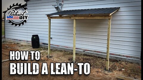 How To Build A Lean To On An Existing Building