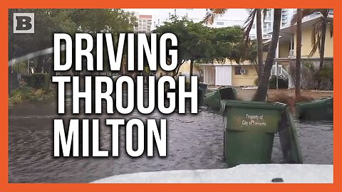 Driver Captures Footage of Hurricane Milton Flooding in Sarasota, FL