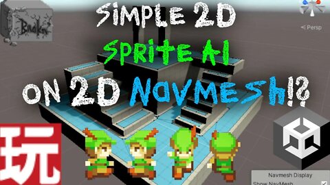 2D Sprite, Top Down AI with Unity navmesh