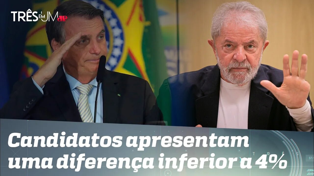 Bolsonaro e Lula têm empate técnico em nova pesquisa eleitoral