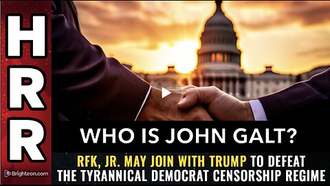 HRR W/ RFK, Jr. may JOIN with Trump to DEFEAT tyrannical Democrat CENSORSHIP REGIME JGANON, SGANON