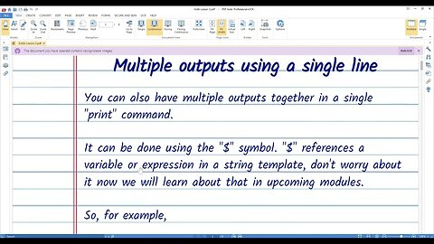 Kotlin Multiple Prints Using Single cout in Hindi