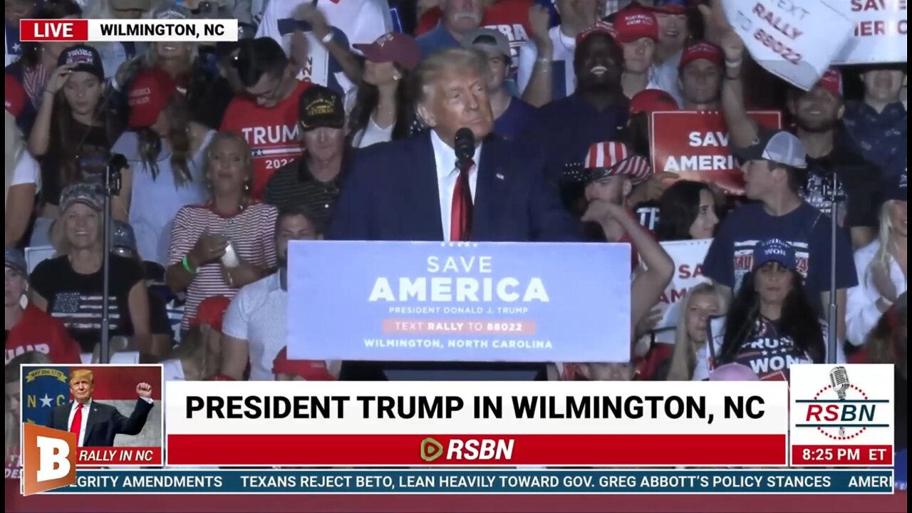 LIVE: Donald Trump holding “Save America” Rally in Wilmington, NC...