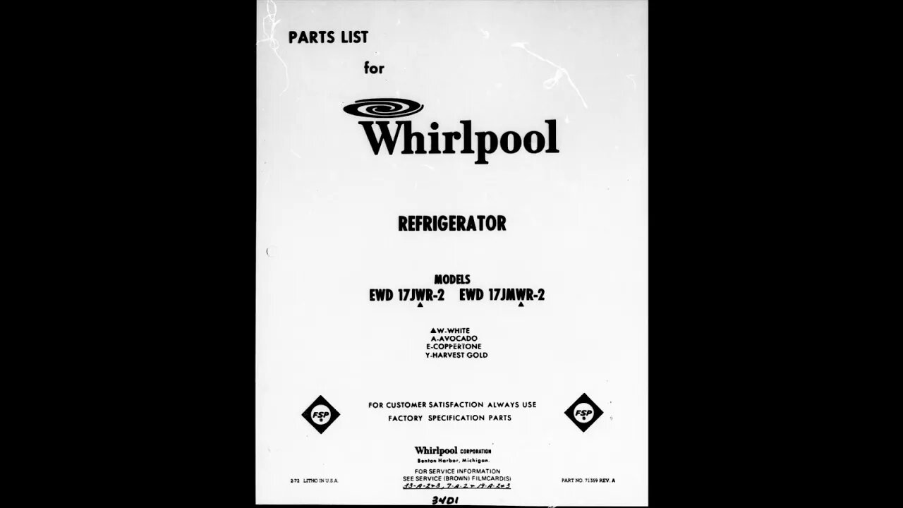 Whirlpool part schematic though the wall air conditioner, portable dishwasher dryer - Card-34