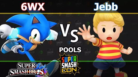 6WX (Sonic) vs. AF|Jebb (Lucas) - Wii U Singles Pools - SSC2017