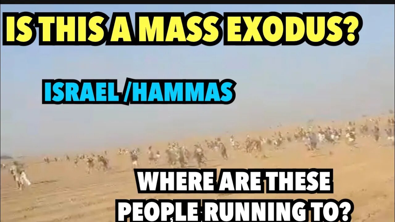 Whats going on here | Why are these people running from Hammas?