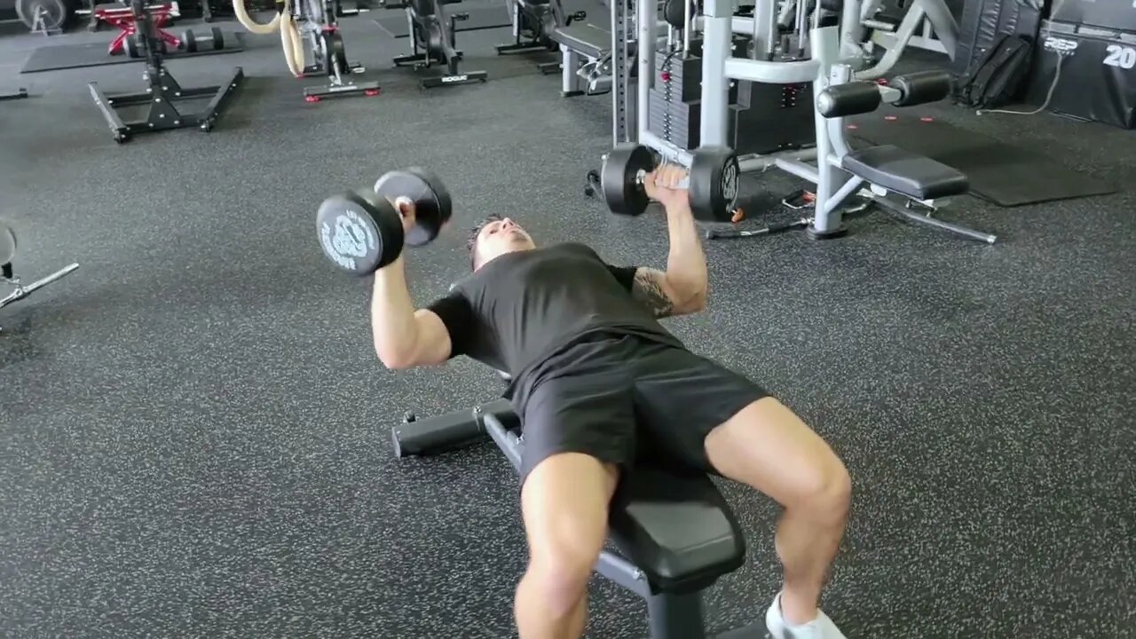 Dumbbell Chest Press Pulses