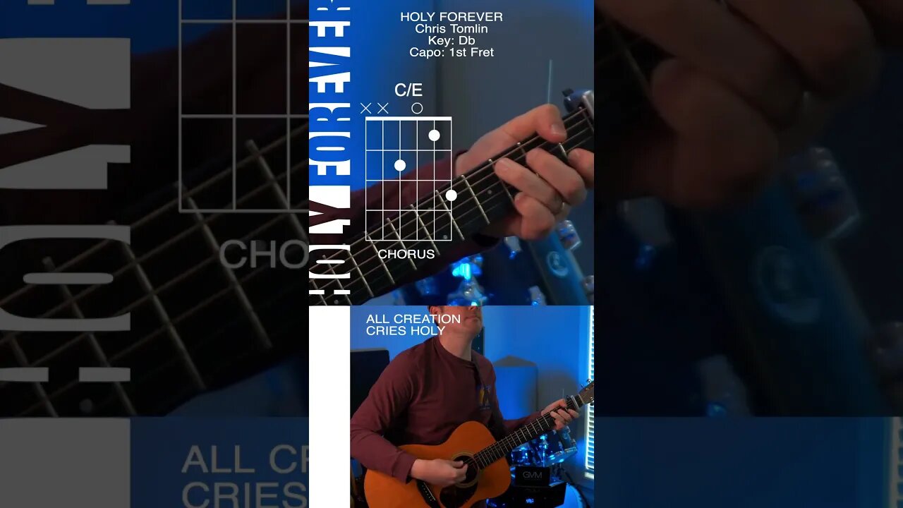 Holy Forever by Chris Tomlin Acoustic Guitar Tutorial Lesson #worshiptutorials #worshipsongs