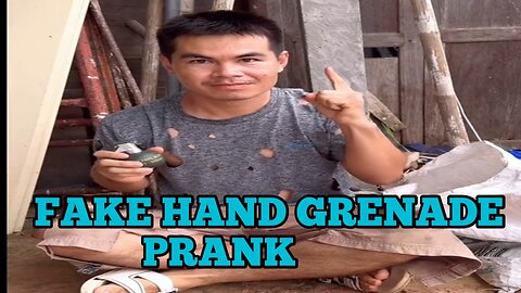 Fake hand grenade prank