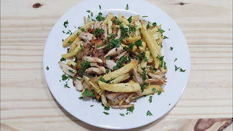 WITH LEFT ROASTED CHICKEN, 2 POTATOES AND 1 ONION I MADE MY LUNCH