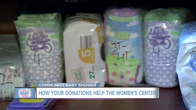 Baby shower donations help the Women's Center