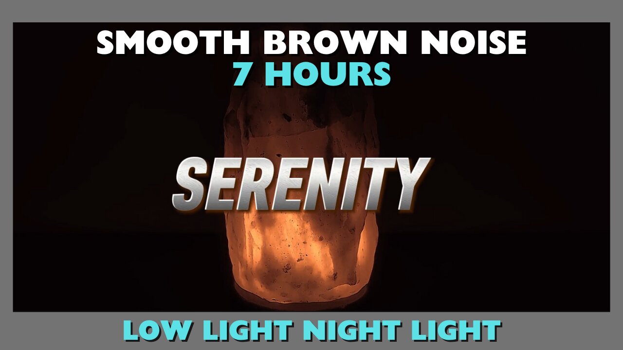 BROWN NOISE for SLEEP / Low Light Night LIght