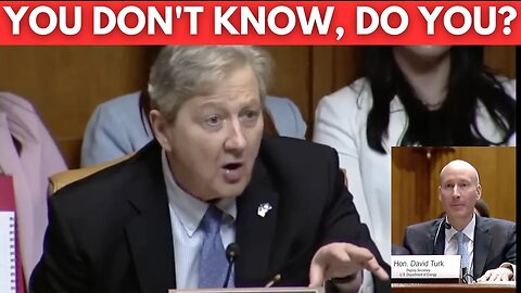 Senator Kennedy DESTROYS Biden's Grifter From Department Of Energy With One Question