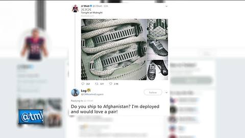 J.J. Watt sending shoes to soldiers in Afghanistan