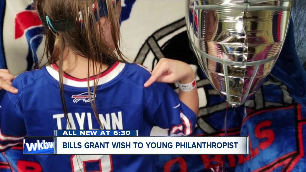 Bills grant wish to young philanthropist