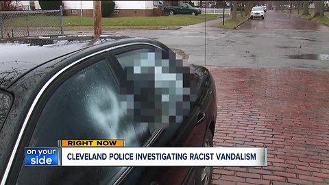 Cars spray painted with racist, profane messages citywide