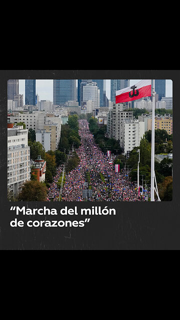 Miles de personas protestan en Varsovia contra el Gobierno a dos semanas de las elecciones