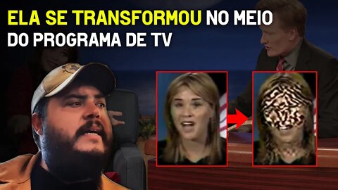 Ela se transformou no meio do programa de TV - Aliens, Extraterrestres - Disco voador - UFO OVNIs