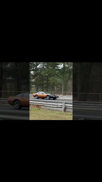 Track Side with EHR: 1996 Corvette C4 drag pass at Paradise Dragway