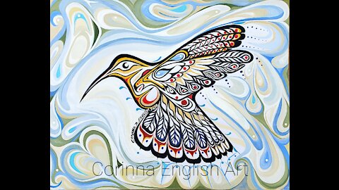Corinna English Art, Native American Hummingbird