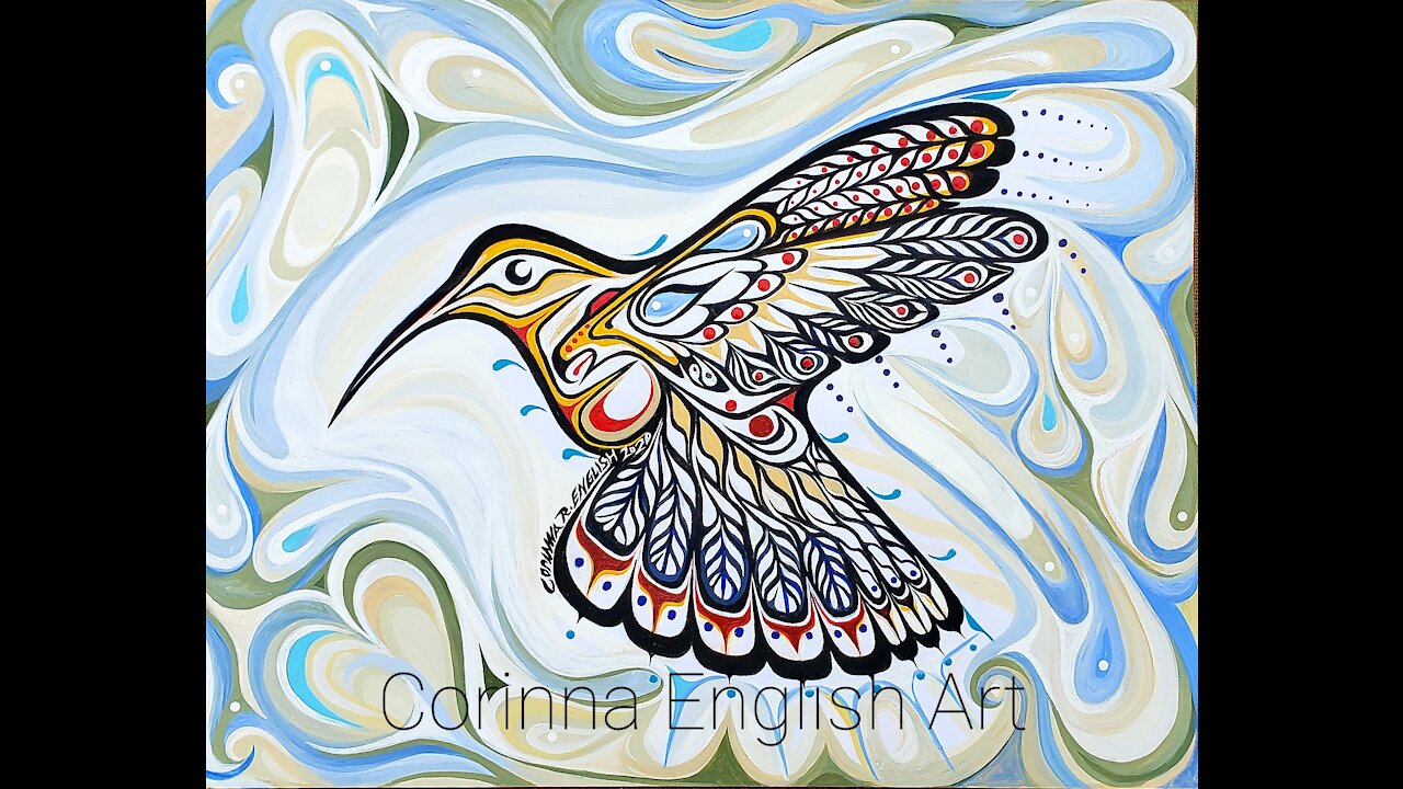 Corinna English Art, Native American Hummingbird