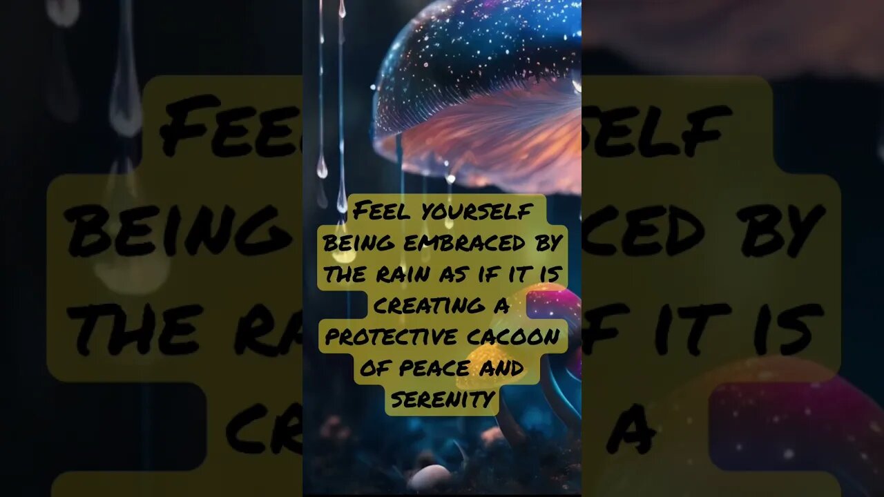 Feel yourself being embraced by the rain #sleepmeditation #aiart