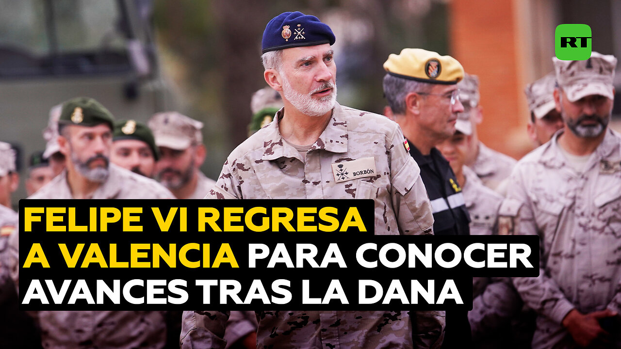 Felipe VI vuelve a la Comunidad Valenciana para conocer los avances de recuperación tras la DANA