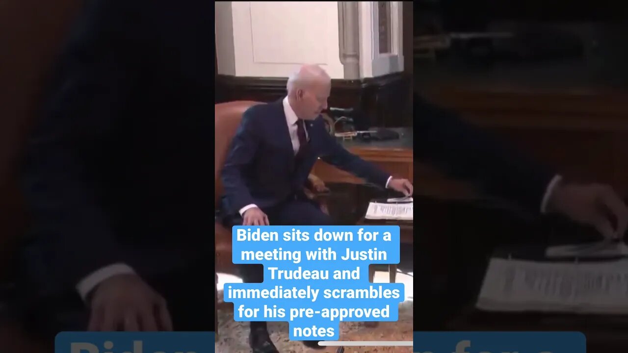 Biden needs notes for everything