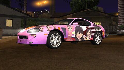 Tomo Takino Azumanga Daioh Itasha Paintjob Toyota Supra as Super GT ( GTA San Andreas car mod )