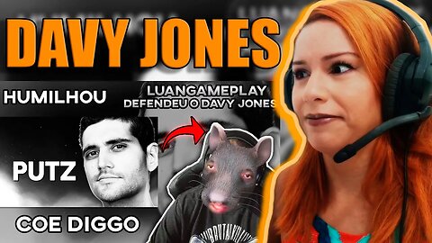 REACT - LUANGAMEPLAY REAGINDO AO VIDEO DO DIGGO SOBRE O DAVY JONES