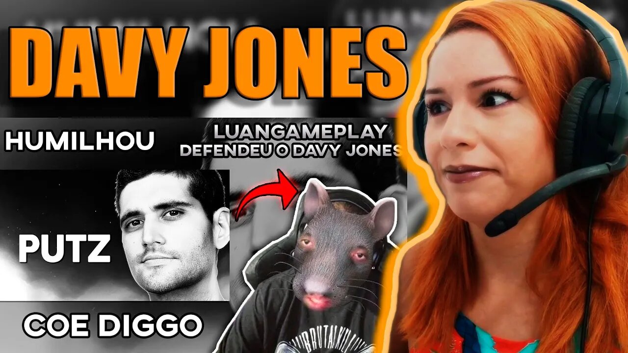 REACT - LUANGAMEPLAY REAGINDO AO VIDEO DO DIGGO SOBRE O DAVY JONES