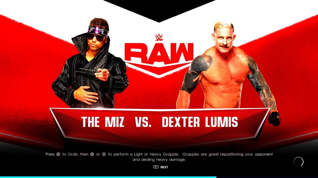 WWE Monday Night Raw The Miz vs Dexter Lumis