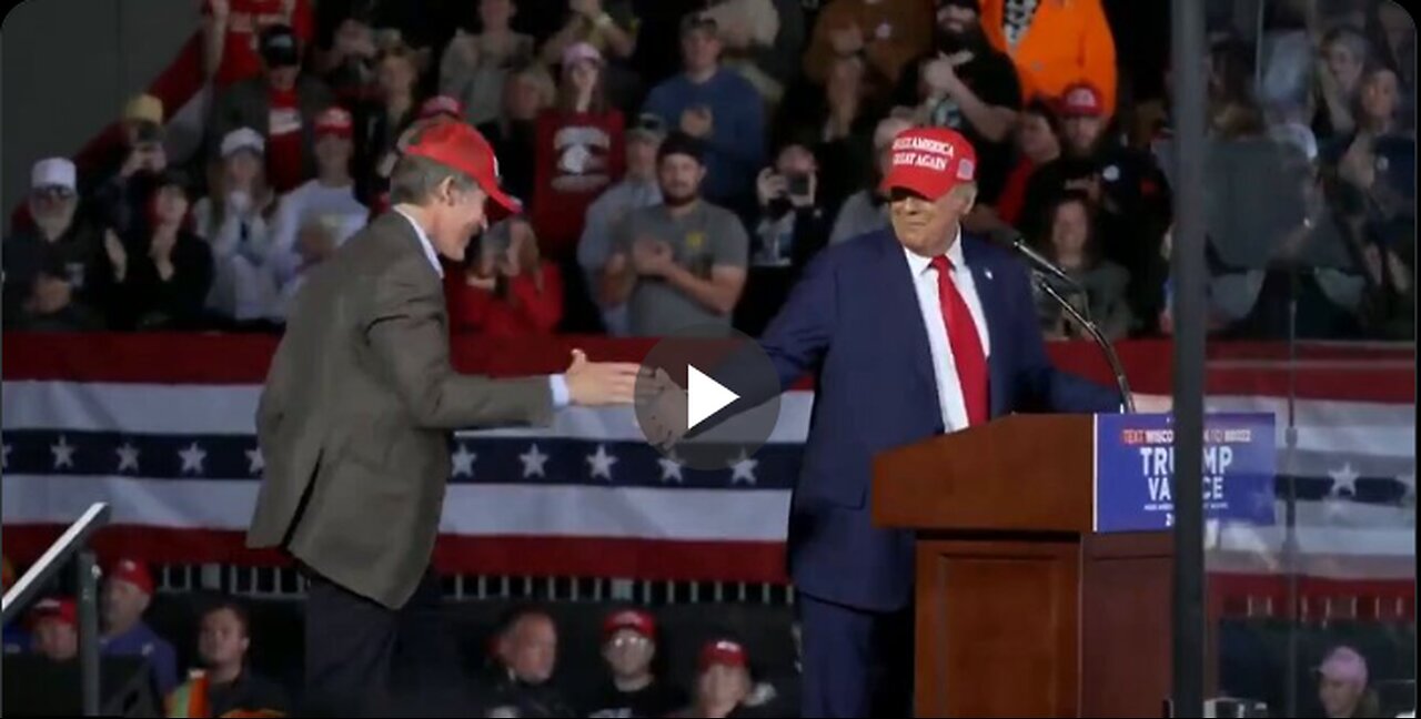 President Trump is joined by Wisconsin Republican Senate nominee Eric Hovde :