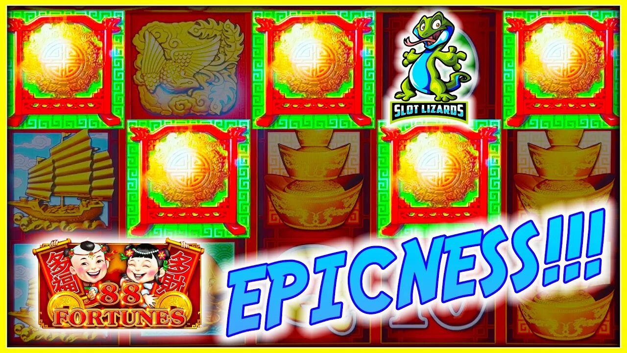 ACTION PACKED HUGE WIN! HUNTING THE MAXED 20K GRAND JACKPOT! 88 Fortunes Slot