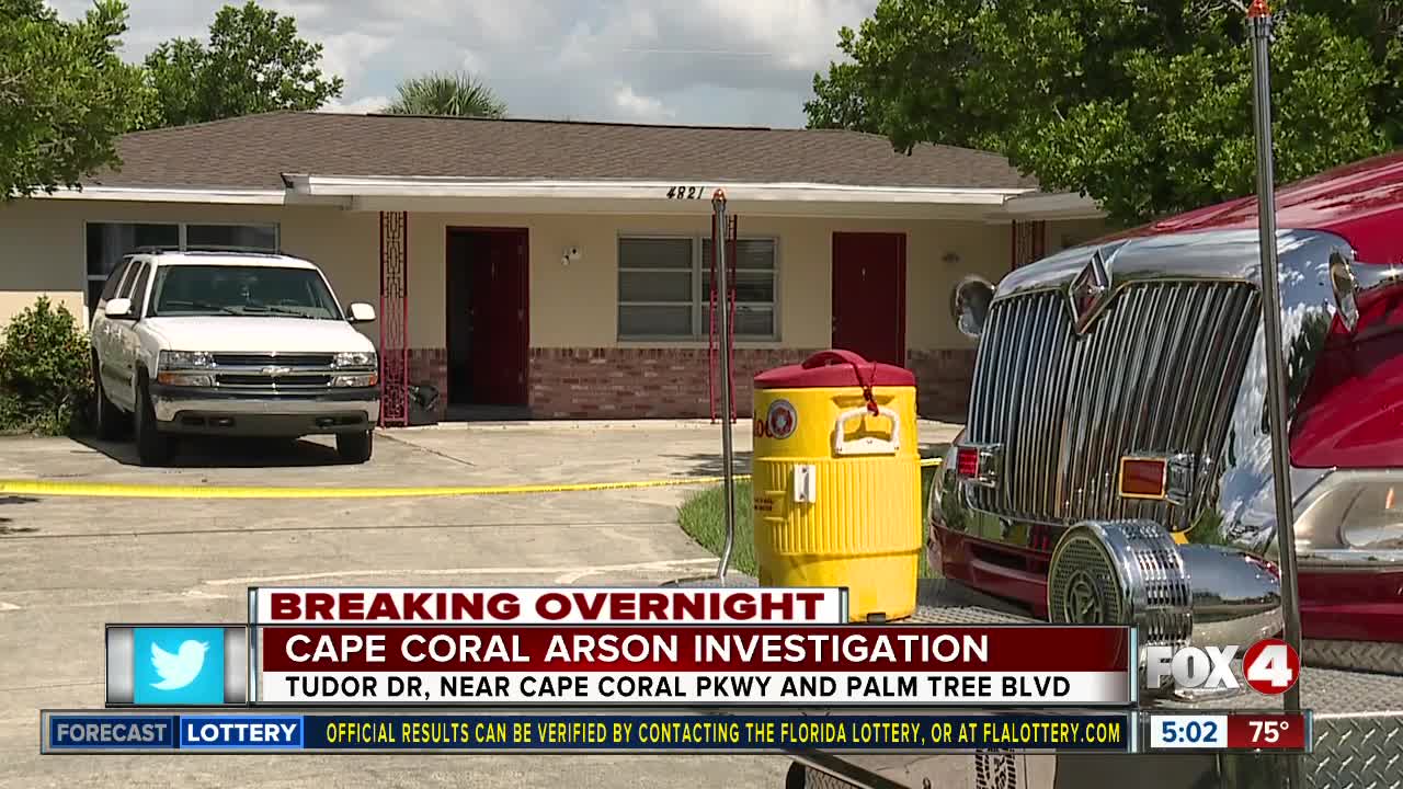 Cape Coral arson investigation