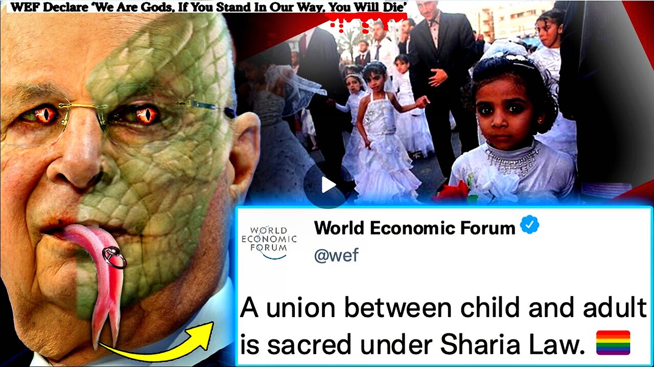 WEF Memo Outlines Plot To Roll Out Sharia Law and Legalize Pedophilia in Western Nations