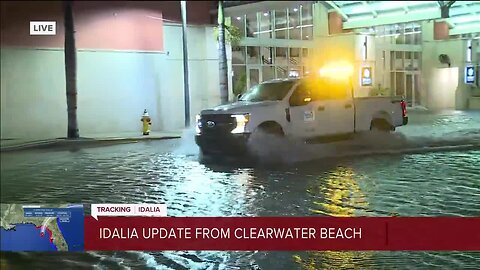 Reporter James Tully provides an update on Idalia from Clearwater Beach