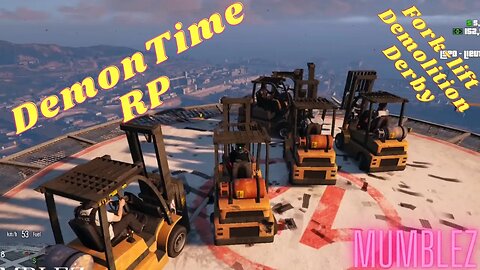 Forklift Demolition Derby |GTARP| DemonTime RP #gta5 #funny