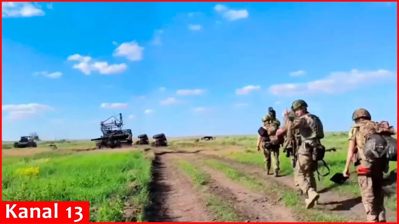 Russians release footage of large number of military equipment destroyed in Ukrainian attack