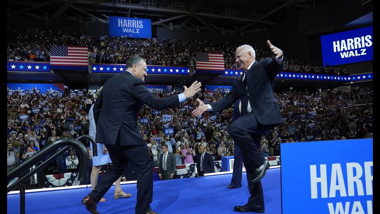 Tim Walz Accepted the VP Nomination With All of His Unsettling Panache on Display