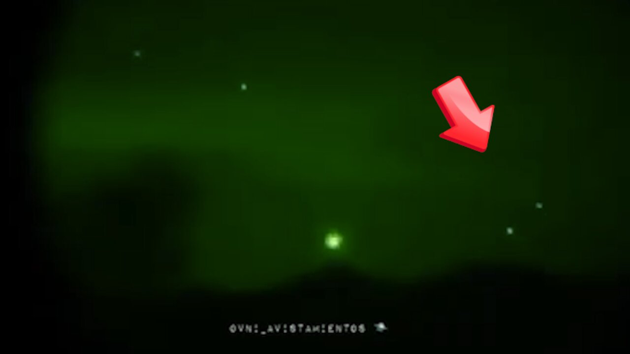 UFO moving around while filming with night vision camera at night [Space]