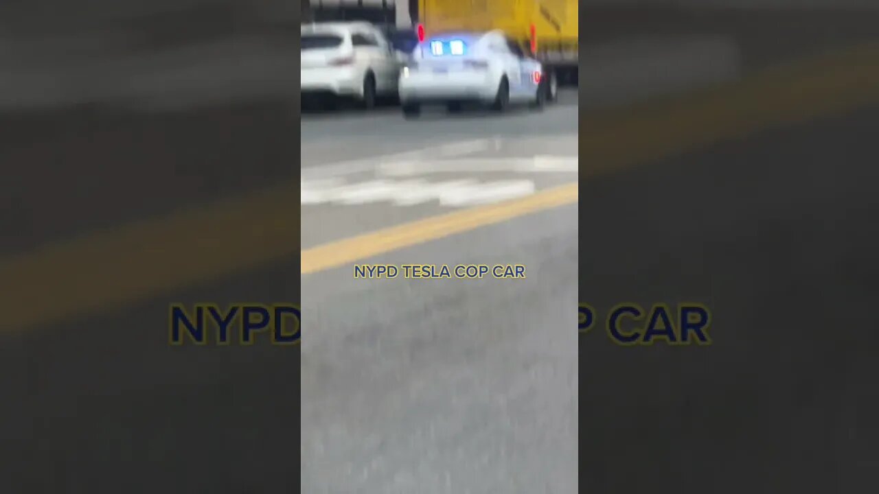 Nypd tesla cop car #shorts #tesla