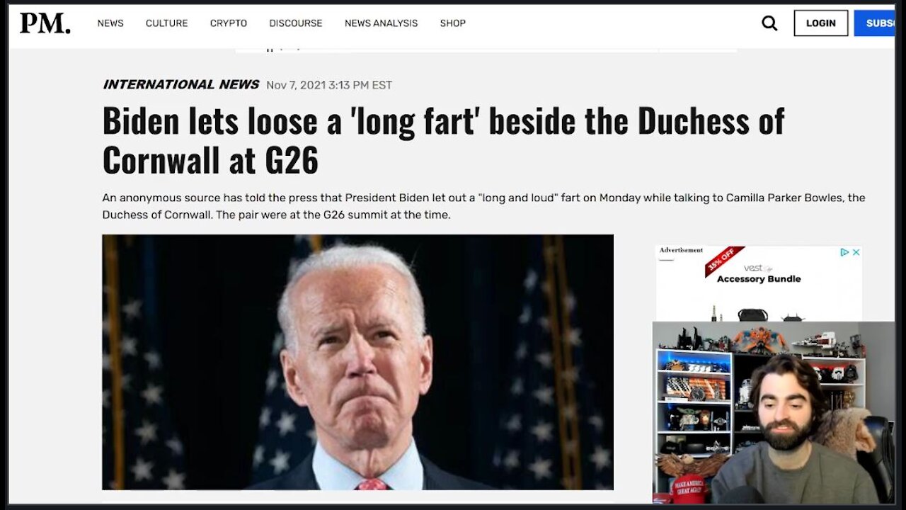 FakeNews Says 'Fart!', But Do Not Forget Joe Biden Shit Himself With The Pope