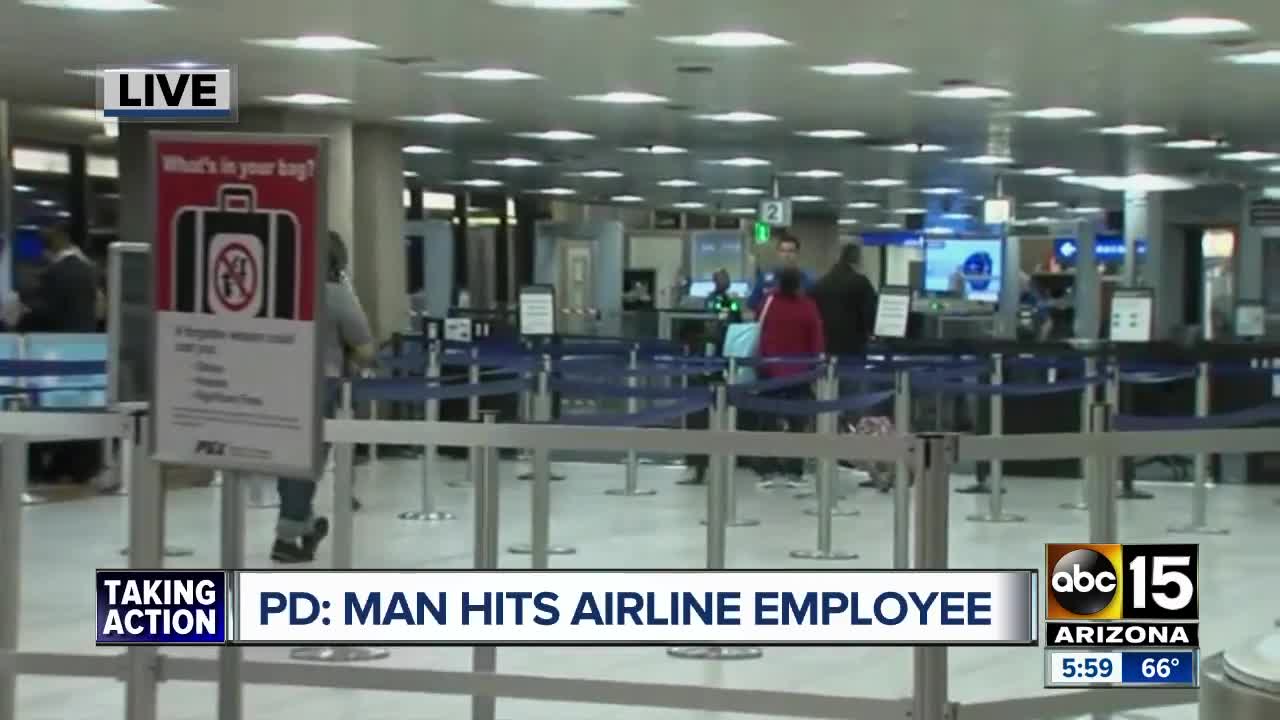 Man punches gate agent at Sky Harbor because he wasn't able to pre-board