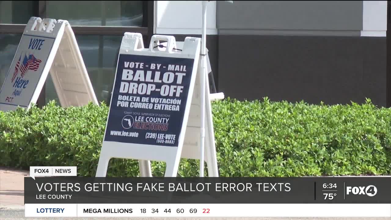 Fake ballot error text