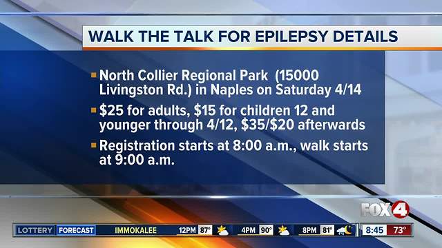 Walk the Talk for Epilepsy this weekend