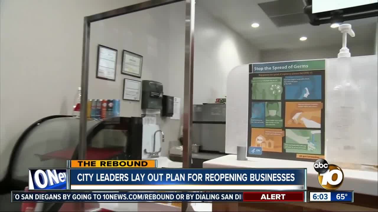 San Diego leaders lay out plan for reopening businesses