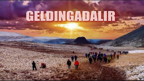 Trip to visit volcano in Geldingadalir. 24 mars 2021