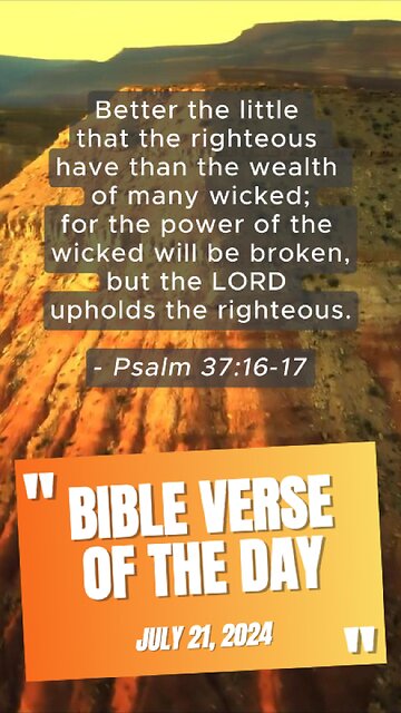 Bible Verse of the Day: July 21, 2024