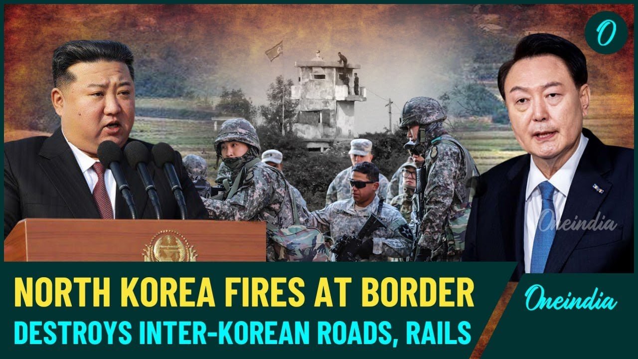 Shocking Visuals of Korean Border Attack: Kim Jong Un's Revenge as North Korea Blows Up South Korea